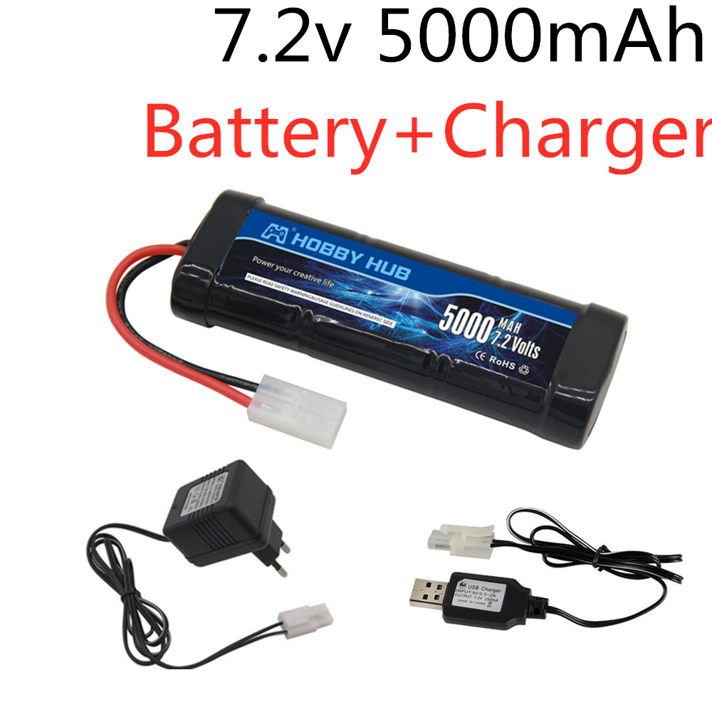 Rc Hobbyking - 7.2V 5000mAh Ni-Mh-batterij met Tamiya-stekker met