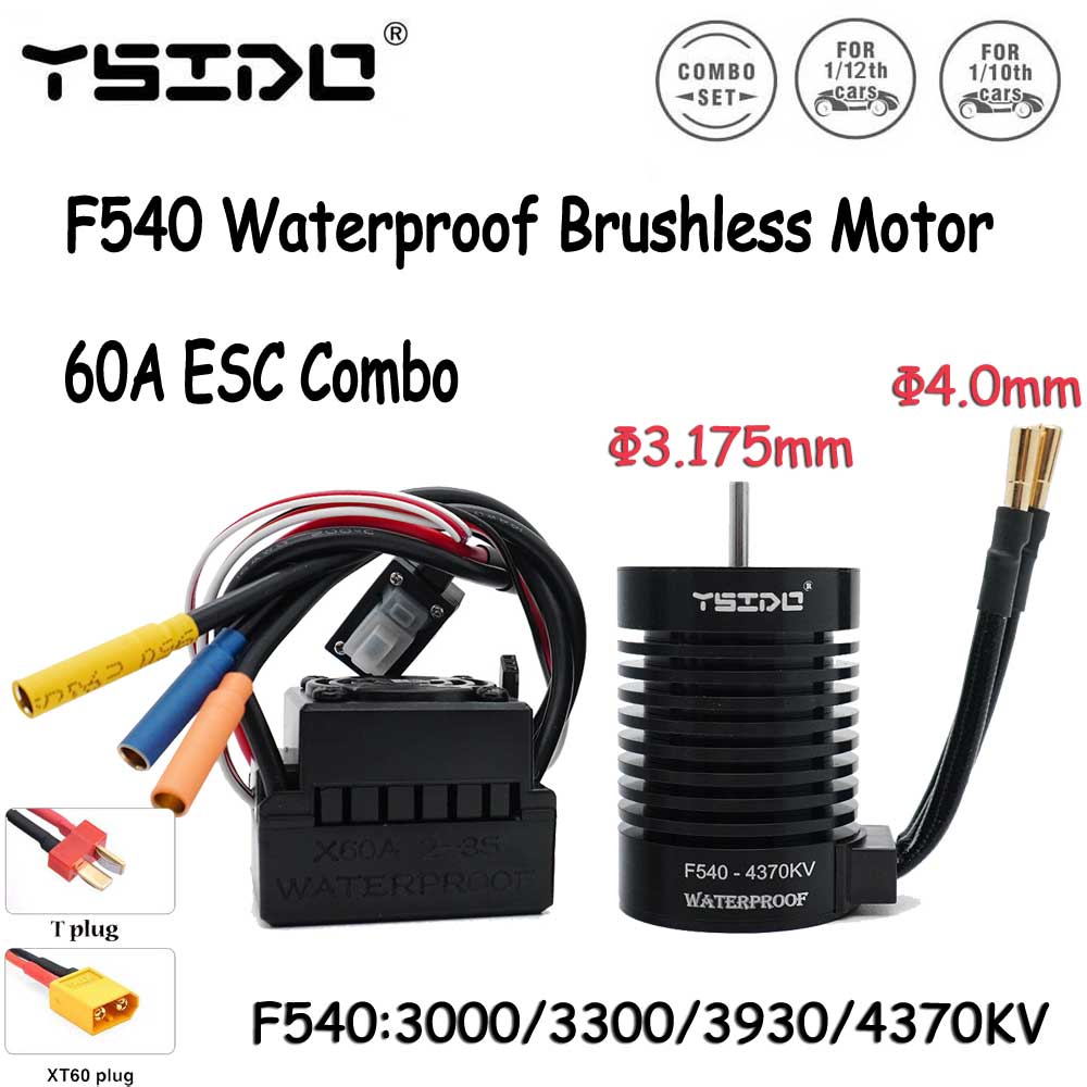 Esc Waterproof 60A - F540 Sensorloze waterdichte borstelloze motor 3000/3300/3930/4370KV