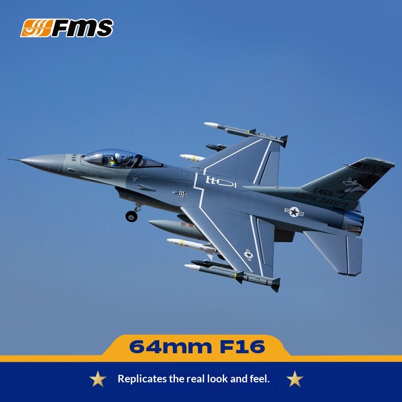 Rc Hobby Experts - Fms 64Mm F 16 Fighting Falcon
