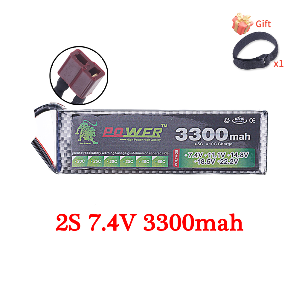 60C Lipo Batterij 3300mAh 7.4V - Rc Hobby Vehicles recensie en prijs