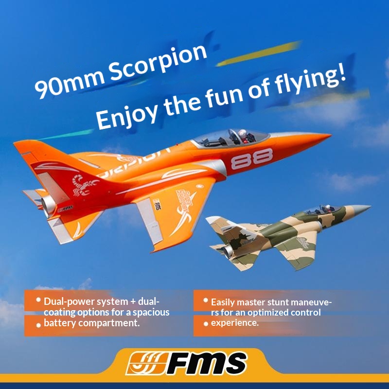 Fms 90Mm Scorpion V2 RC vliegt - Rc Hobby Experts recensie en prijs