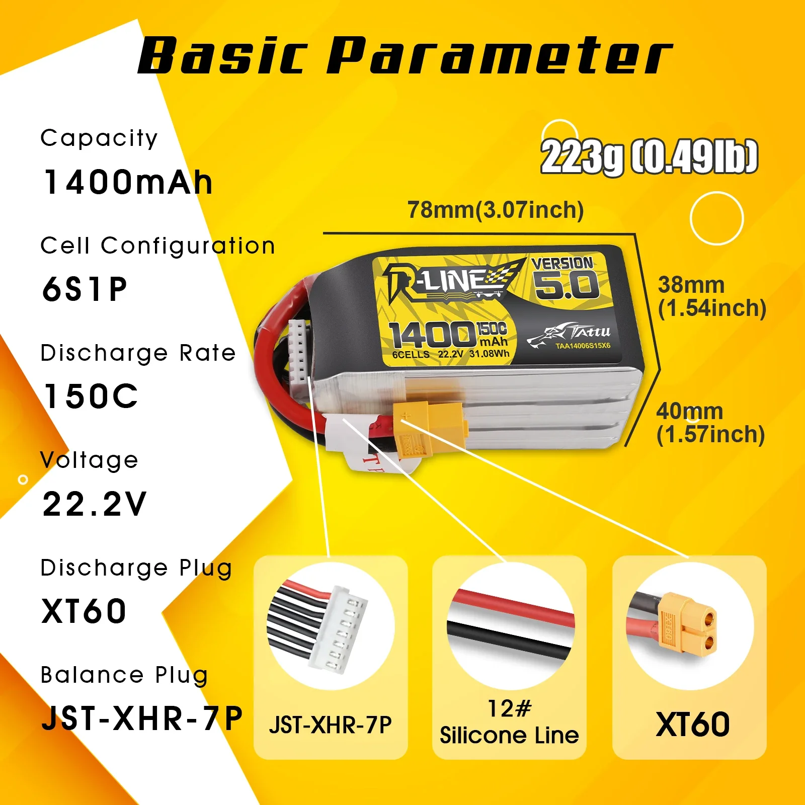 Tattu R-Line 1200mAh 1400mAh 6 - Rc Hobbyking recensie en prijs