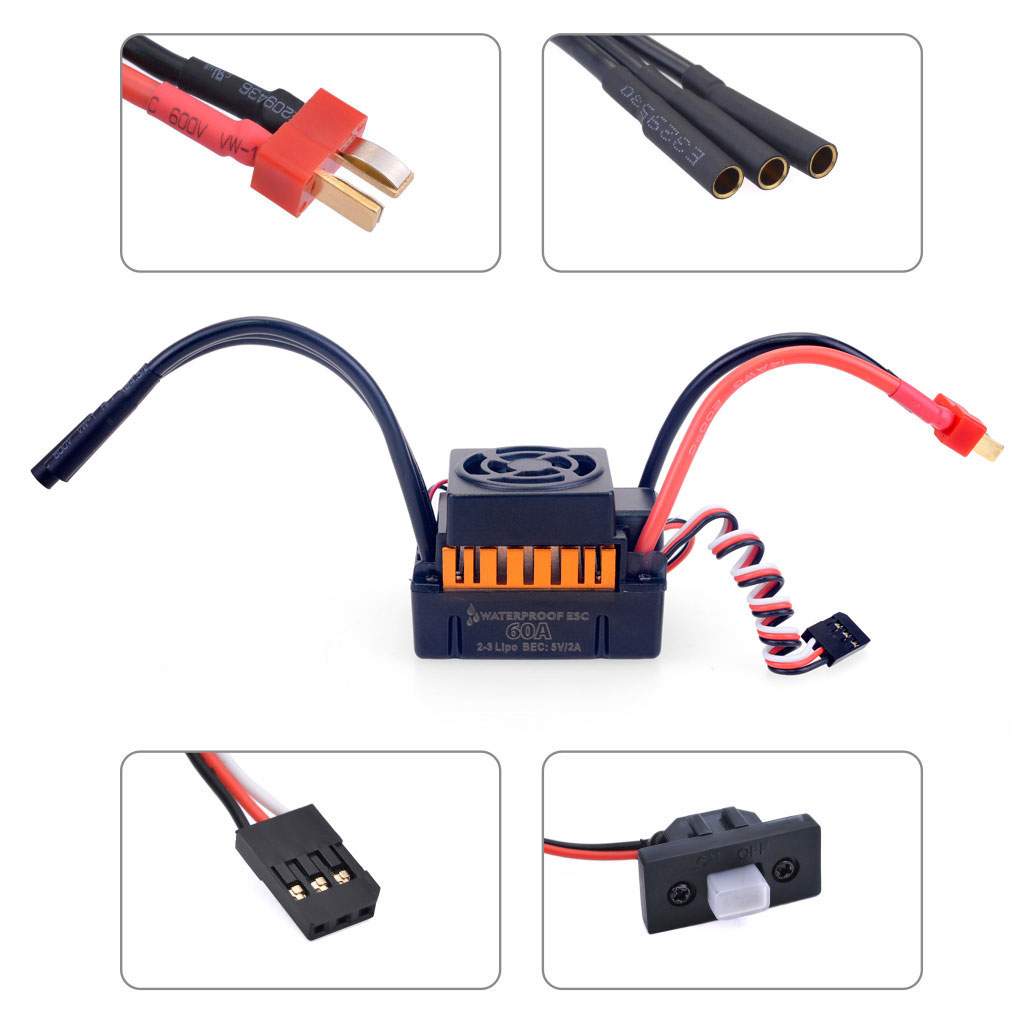 1/10 1/12 1/14 RC Deel Waterdi - Esc Waterproof 60A recensie en prijs