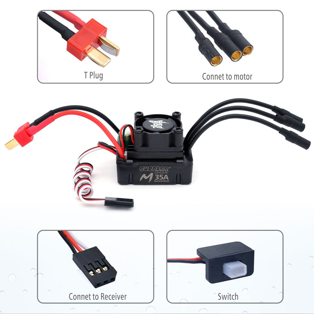 OVERTREFF HOBBY 60A 45A 35A Wa - Esc Waterproof 60A recensie en prijs
